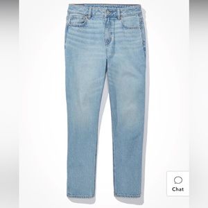 American Eagle Outfitters Strigid Light Blue Straight Leg Jeans